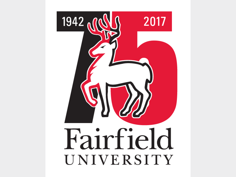 Fairfield University 75th logo